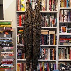 Jumpsuit with metallic design